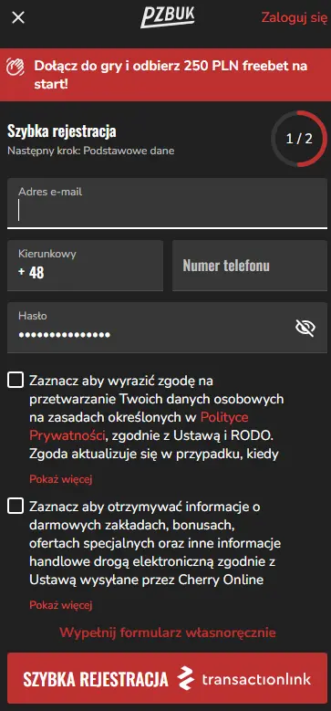 Rejestracja konta w kasynie online Pzbuk Pl